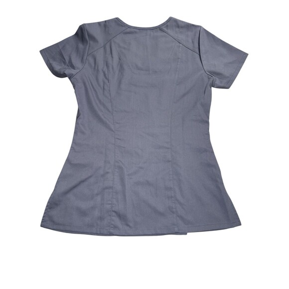 Grey’s Anatomy Modern Classic Fit V-Neck Scrub Top Granite Small 3 Pockets 41452 - Picture 9 of 9